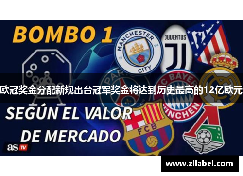 欧冠奖金分配新规出台冠军奖金将达到历史最高的12亿欧元